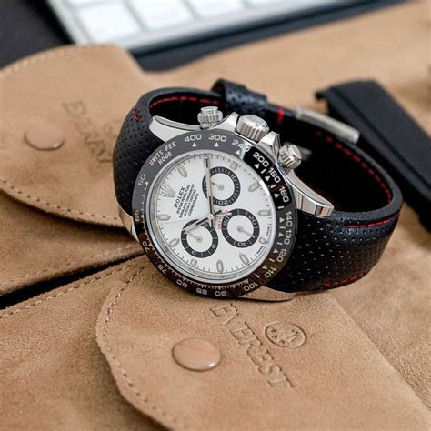 rolex daytona schwarzes armband|Rolex daytona red strap.